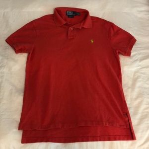 Polo by Ralph Lauren red with lime green logo